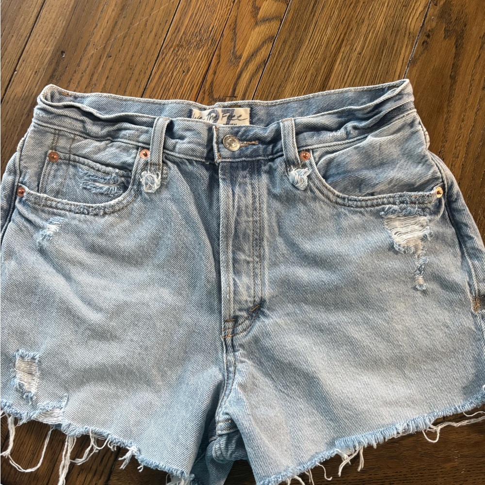 Free people we the free Distressed Denim Women Shorts